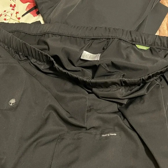 Healing Hands Black Scrub Pants - Picture 3 of 3